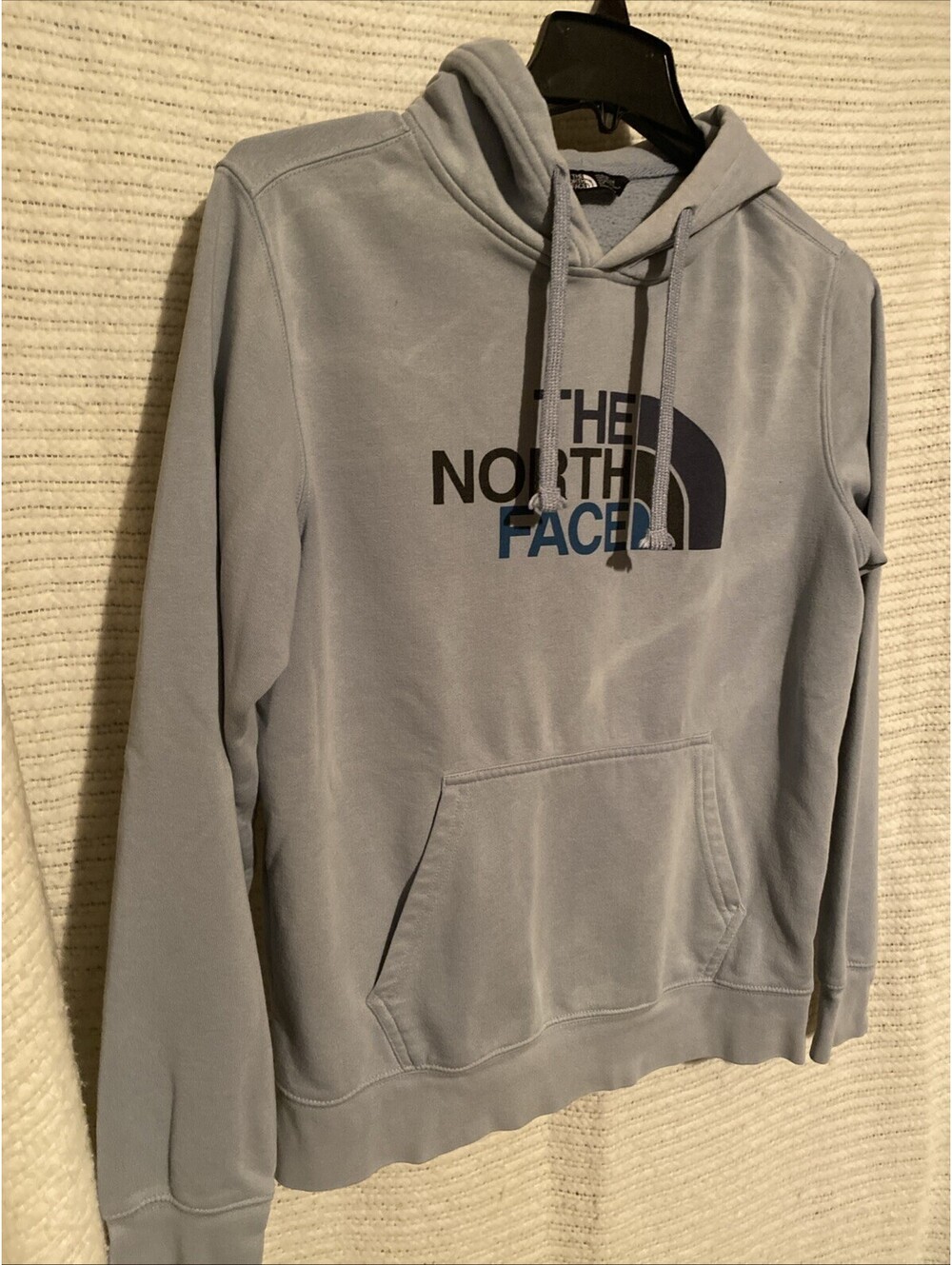 The North Face Men's Half Dome Hoodie sz S/P Light Blue Gray Logo
